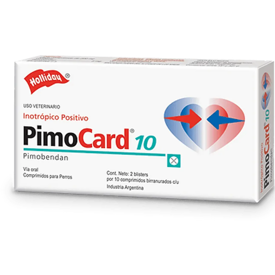 Pimocard 10 - Comprimidos (VENTA CON RECETA MEDICO VETERINARIA)