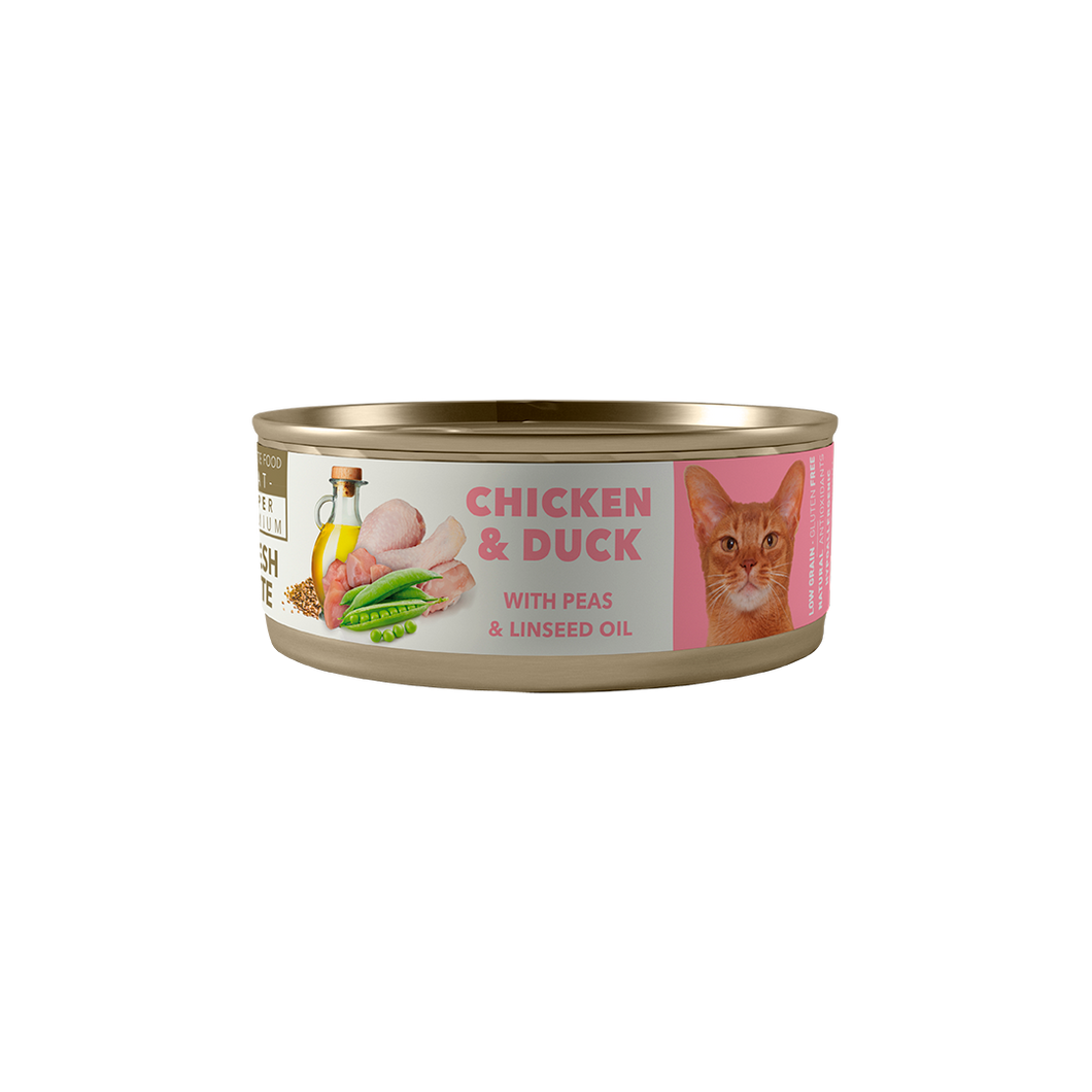 Amity Chicken and Duck Adult Cat Wet Food. Latas x 6 Unidades.