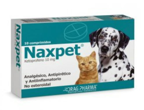 Naxpet 10 mg Comprimidos (VENTA CON RECETA MEDICO VETERINARIA)
