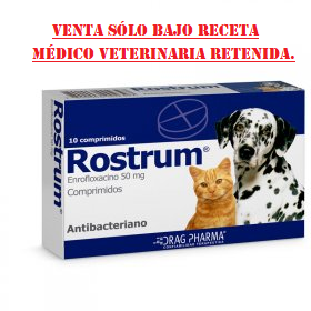 Rostrum 50 mg Comprimidos (VENTA BAJO RECETA MÉDICO VETERINARIA RETENIDA)