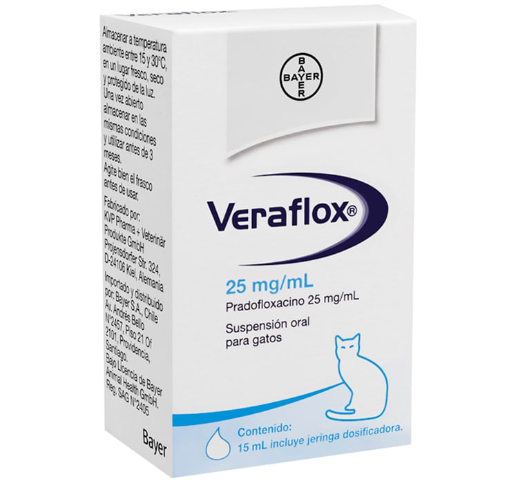 Veraflox Suspensión Oral (VENTA BAJO RECETA MÉDICO VETERINARIA RETENIDA)